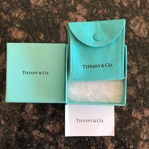 Tiffany box and duster bag for necklace